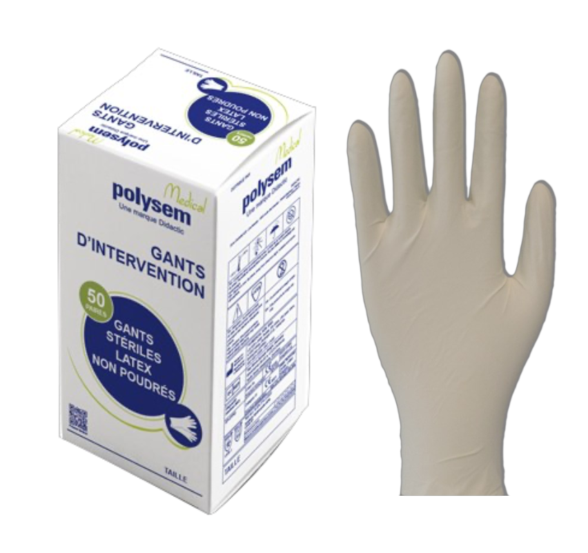 Gants de chirurgie latex non poudrés stériles Robé Médical - Gants