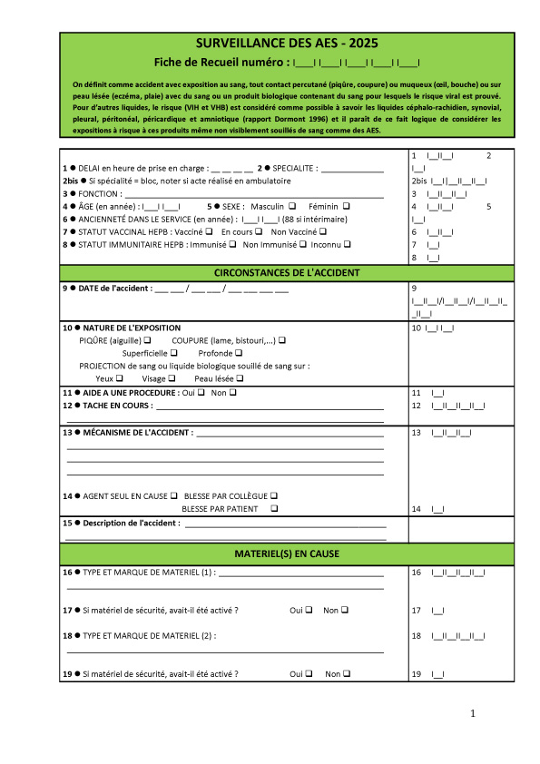 Surveillance des AES – GERES